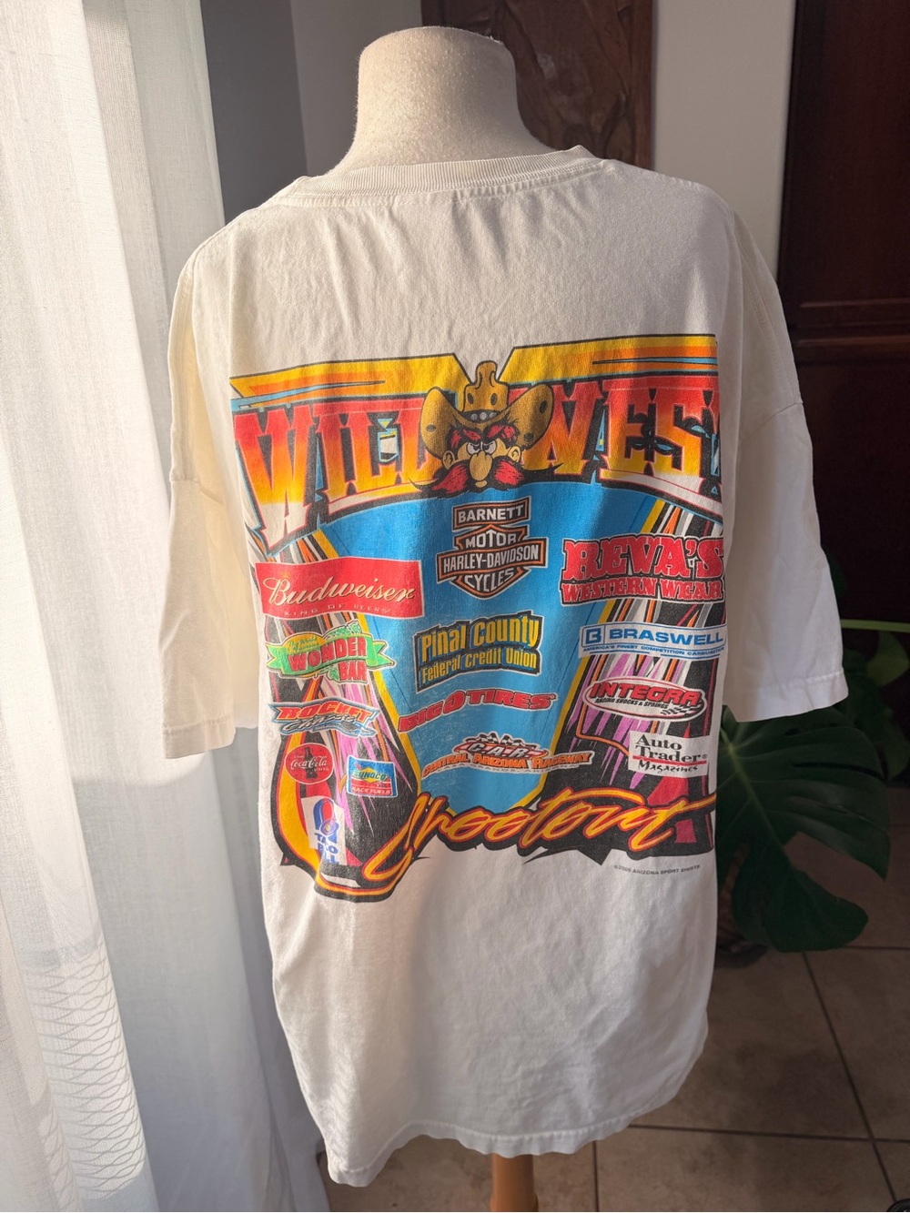 Vintage Wild West Racing Tee Central Arizona Raceway Graphic XXL - Picture 4 of 5